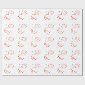 Rotes und grünes Weihnachtsgeschenk Geschenkpapier (Flach)