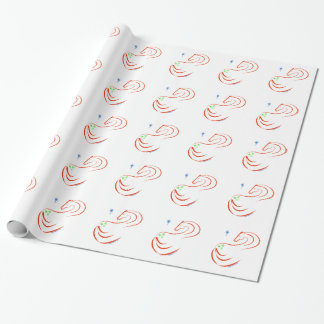 Rotes und grünes Weihnachtsgeschenk Geschenkpapier