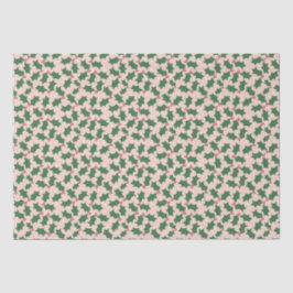 Rotes und grünes Weihnachtszettel Seidenpapier