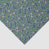 Rotes und grünes Weihnachtszettel Seidenpapier (Detail)