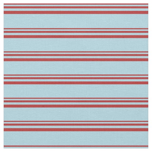 Rotes und hellblaues Streifen-/Linienmuster Stoff (Nahaufnahme)