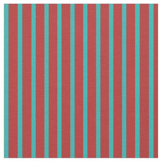 Rotes und helles Meer Grünes Muster der Streifen Stoff (Nahaufnahme)