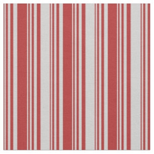 Rotes und hellgraues Streifen-/Linienmuster Stoff