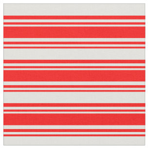 Rotes und leichtes Cyan-Streifenmuster Stoff