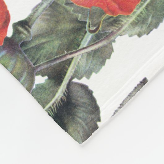 Rotes und Lila Muster Fleecedecke (Ecke)