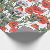 Rotes und Lila Muster Geschenkpapier (Ecke)