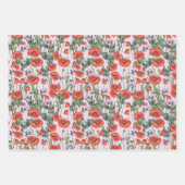 Rotes und Lila Muster Geschenkpapier Set (Vorderseite 2)