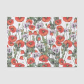 Rotes und Lila Muster Seidenpapier (Vorderseite)