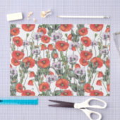 Rotes und Lila Muster Seidenpapier (Handwerk)