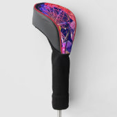 Rotes und Lila Riesenrad Golf Headcover (angewinkelt)