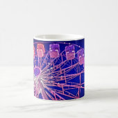Rotes und lila Riesenrad Kaffeetasse (Mittel)