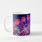 Rotes und lila Riesenrad Kaffeetasse (Links)
