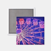 Rotes und lila Riesenrad Magnet (Vorderseite/Rückseite)