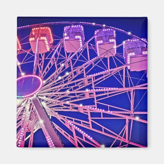 Rotes und lila Riesenrad Magnet (Vorne)