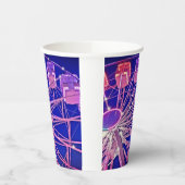 Rotes und lila Riesenrad Pappbecher (Links)