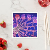 Rotes und lila Riesenrad Serviette (Beispiel)