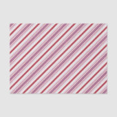 Rotes und lila Streifengewebe des modernen Chic Seidenpapier (Vorderseite)