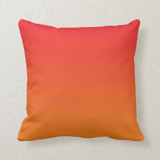"Rotes und orange Ombre" Kissen