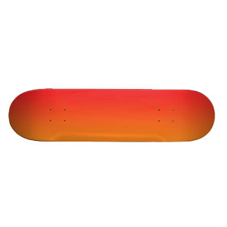 Rotes und orange Ombre Skateboard