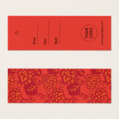 Rotes und orangefarbenes Muster, lebhaft und kühl, (Vorne & Hinten)