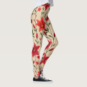 Rotes und orangefarbenes Muster Leggings (Rechts)