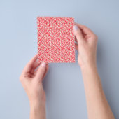 Rotes und orangefarbenes Umhüllungspapier mit geom Flyer (Gruppe)