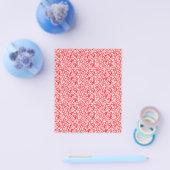 Rotes und orangefarbenes Umhüllungspapier mit geom Flyer (Einzeln)