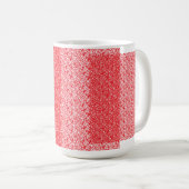 Rotes und orangefarbenes Umhüllungspapier mit geom Kaffeetasse (VorderseiteRechts)