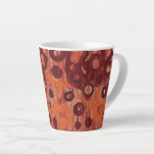 rotes und oranges Abstrakt Milchtasse (Rechte Ecke)