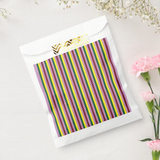 Rotes und oranges Geschenkpapier mit glänzender Ob Geschenktütchen (Versiegelt)