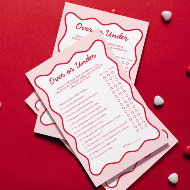 Rotes und rosa Brautparty unter dem Spiel (Von Creator hochgeladen)