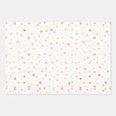Rotes und rosa Herz Valentinstag Geschenkpapier Set (Vorderseite 3)