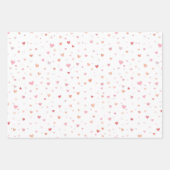 Rotes und rosa Herz Valentinstag Geschenkpapier Set (Vorderseite 2)