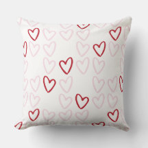 Rotes und rosa Herzklopfen