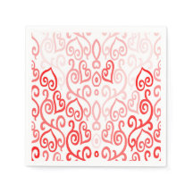 Rotes und rosa Herzmuster