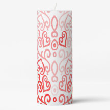 Rotes und rosa Ombre Herz