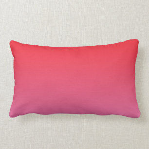 "Rotes und rosa Ombre" Lendenkissen