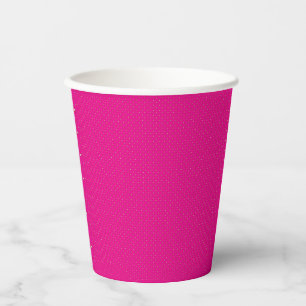 Rotes und rosa Polka-Dot-Papier mit gleichmäßiger Pappbecher