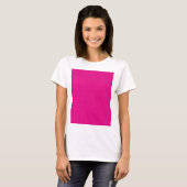 Rotes und rosa Polka-Dot-Papier mit gleichmäßiger T-Shirt (Vorne ganz)