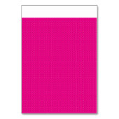 Rotes und rosa Polka-Dot-Papier mit gleichmäßiger Tischnummer (Rückseite)