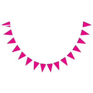 Rotes und rosa Polka-Dot-Papier mit gleichmäßiger  Wimpelkette