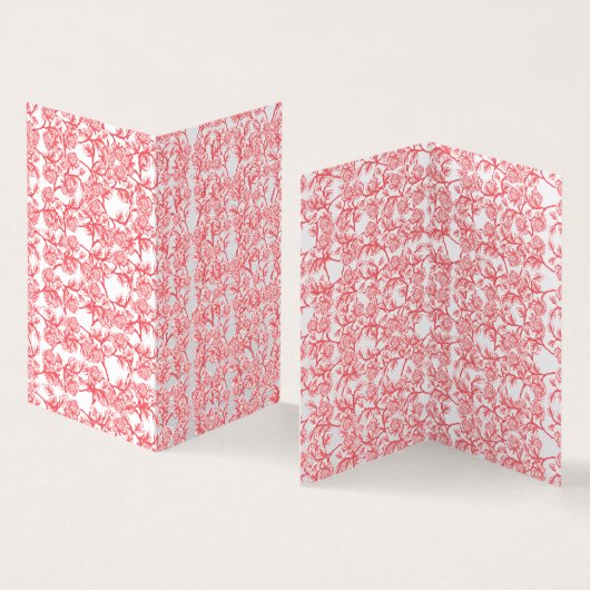 Rotes und rosafarbenes Packpapier mit wiederholend (Innenseite und Außenseite)