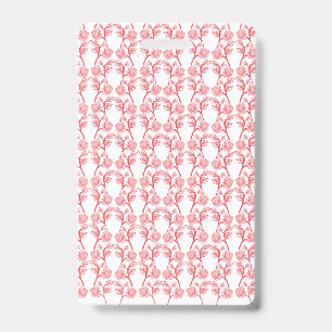 Rotes und rosafarbenes Packpapier mit wiederholend Ausweis