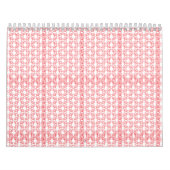 Rotes und rosafarbenes Packpapier mit wiederholend Kalender (Titelbild)