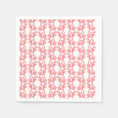 Rotes und rosafarbenes Packpapier mit wiederholend Serviette (Vorderseite)