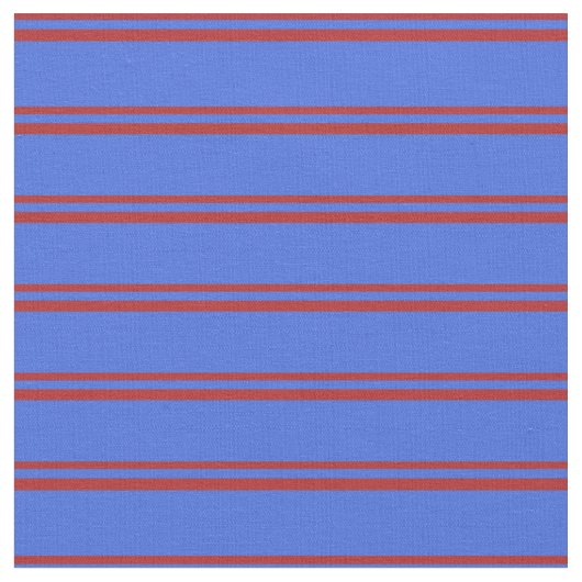 Rotes und Royal Blue Muster der Streifen Stoff (Nahaufnahme)