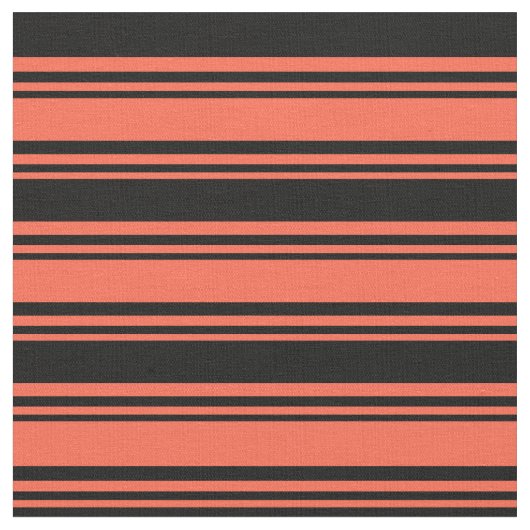 Rotes und schwarz gefärbtes Linse/Streifenmuster Stoff (Nahaufnahme)