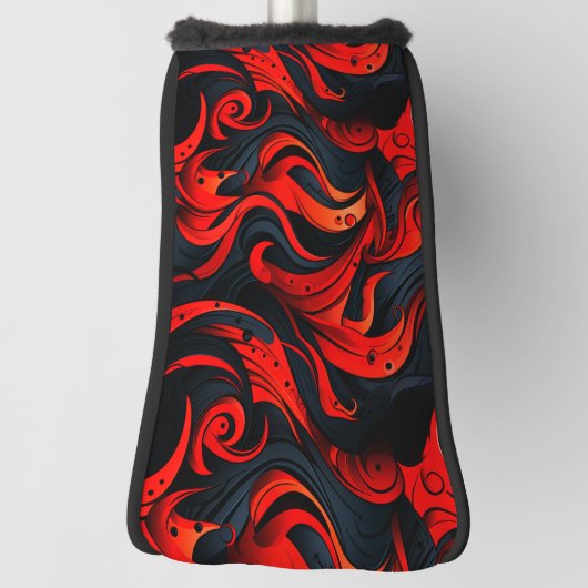 Rotes und Schwarzes Design Golf Headcover (Rotieren 90)