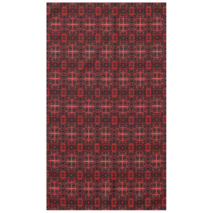 Rotes und Schwarzes Geometrisches Design Tischdecke