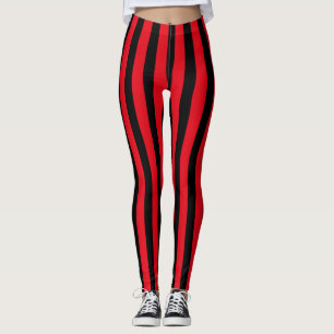 Rotes und schwarzes Halloween-Raupenkostüm Leggings